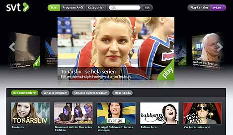 TV-kanalernas webbtv-tjänster