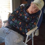 Albin sover som vanligt