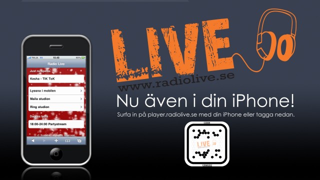 Lyssna på Radio Live med din iPhone