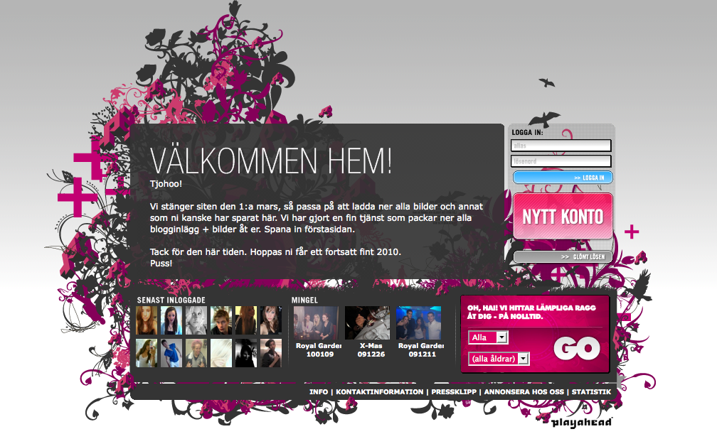 Imorgon stängs Playahead