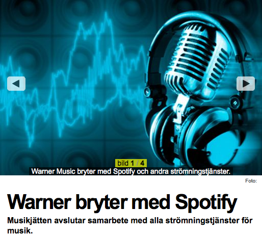 Massa musik tas bort från Spotify… igen!