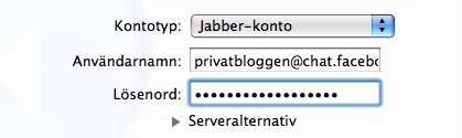 Hur man fixar Facebook-chatten i iChat