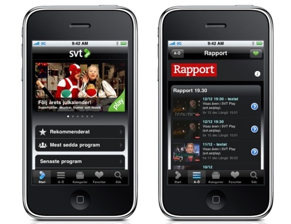 På torsdag får iPhone SVT Play